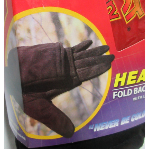 Heated Fold Back Mittens with Pocket for Hand Warmer and Liner Woman's New Gift - Picture 4 of 8